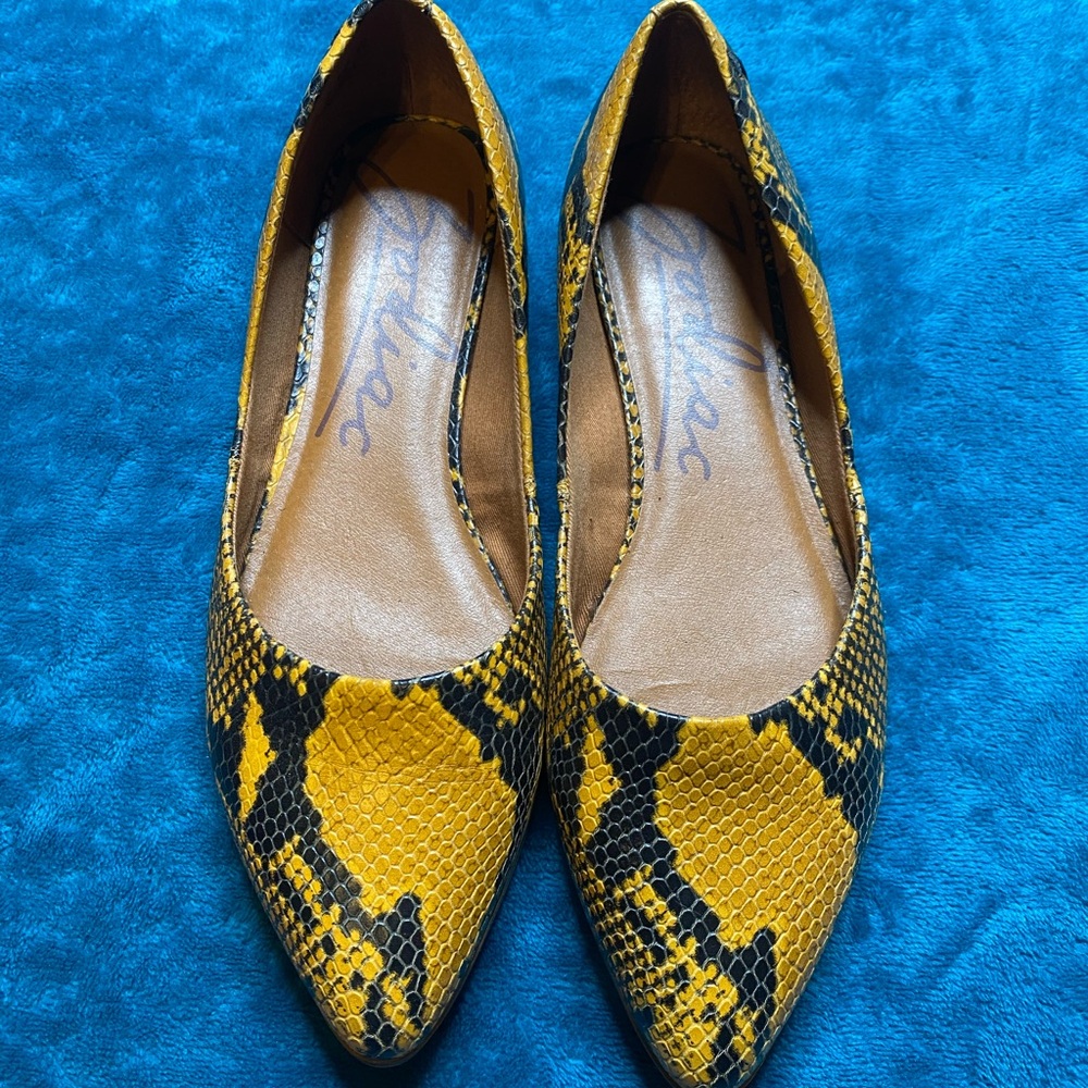 Zodiac leather flats